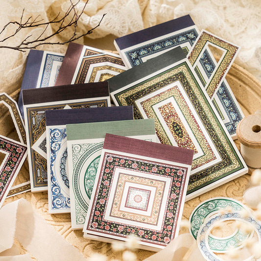 Baroque Window Series Collage Border Journal Stickers