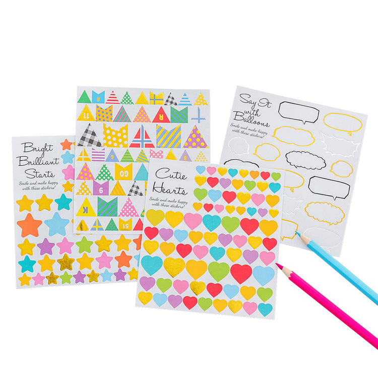 Decorative Stickers Creative Geometric Book  Stickers