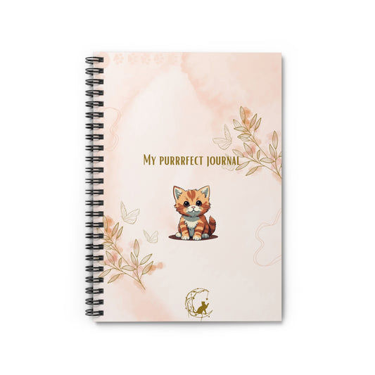 My Purrrfect Journal - Spiral Notebook - Ruled Line