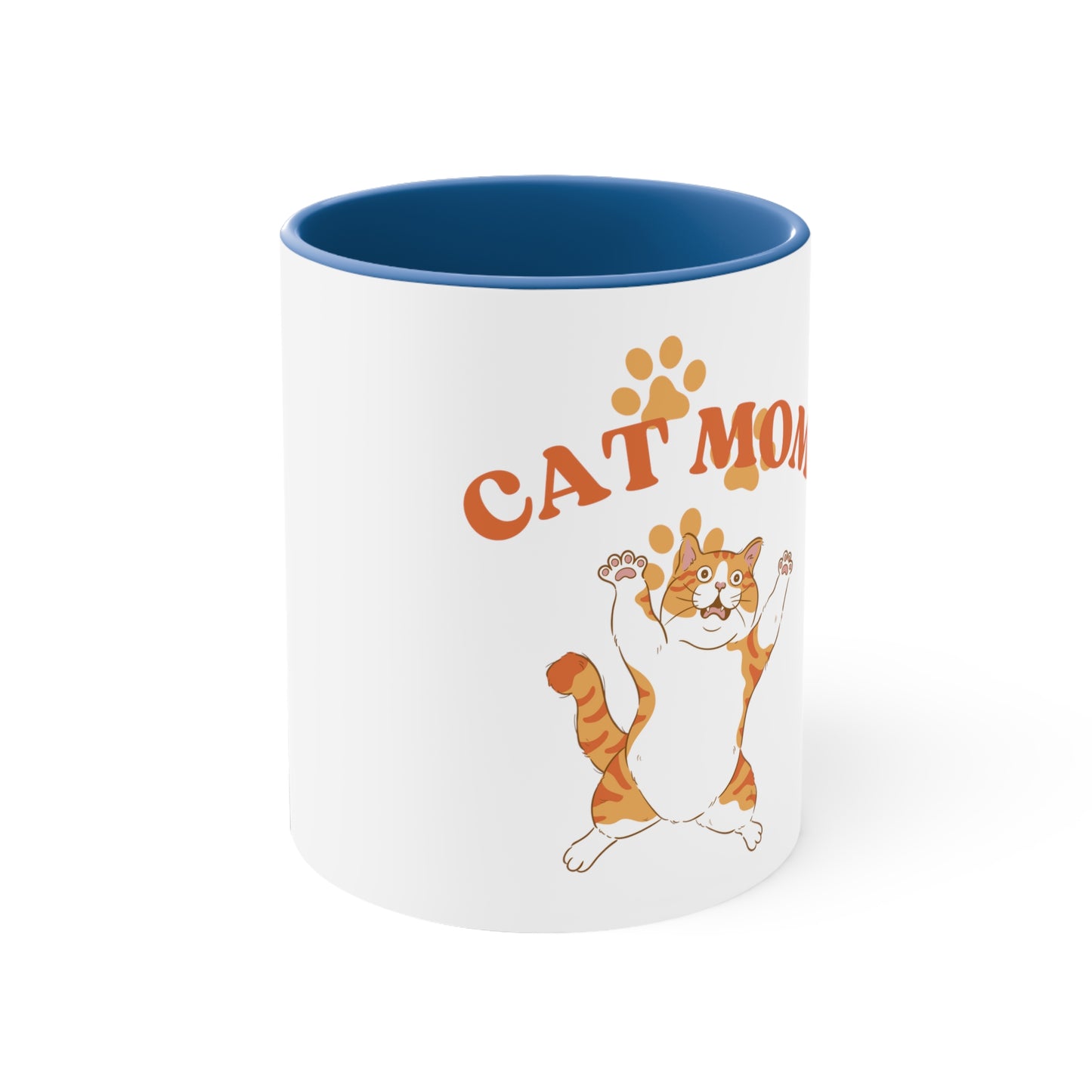 Cat Mom - Accent Coffee Mug, 11oz