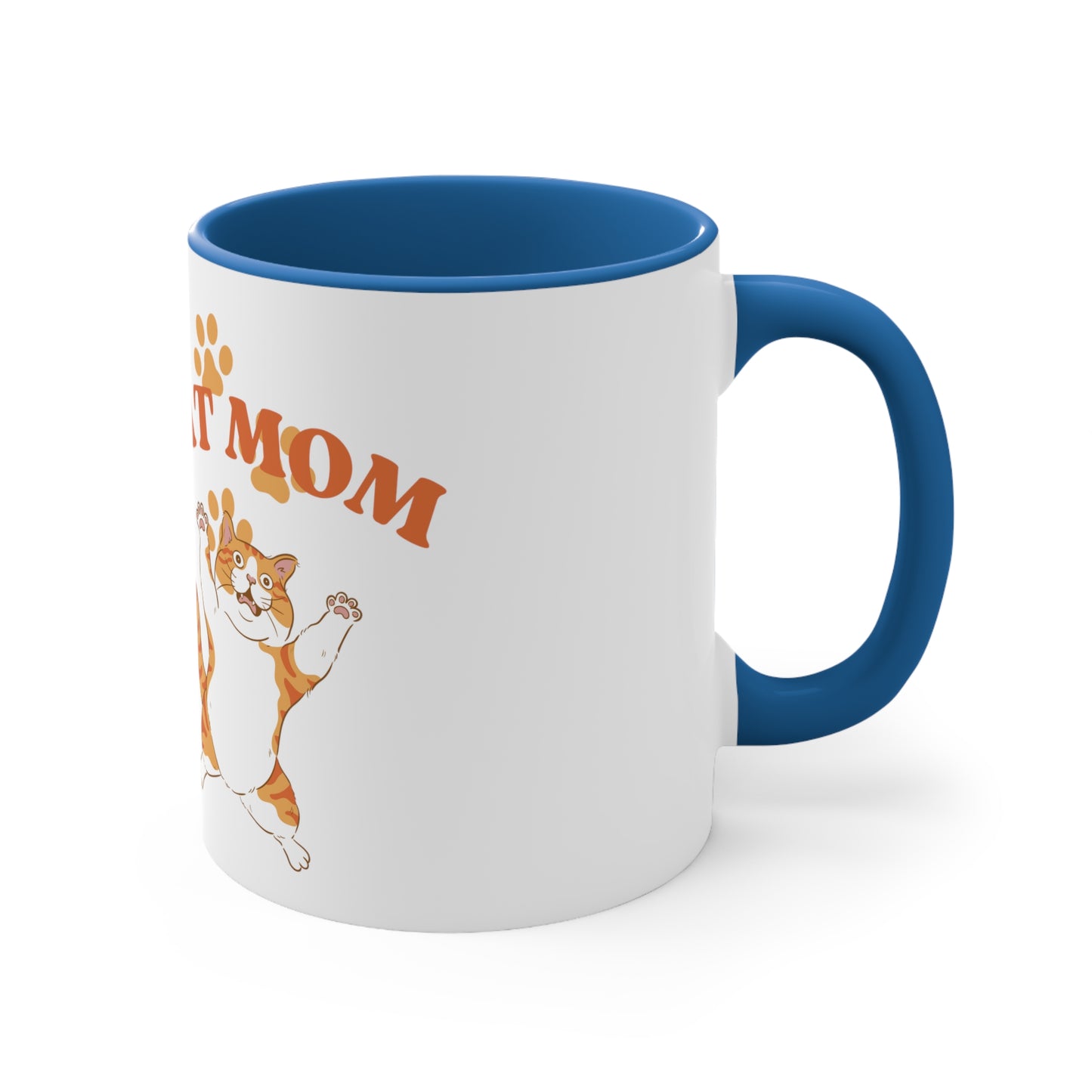 Cat Mom - Accent Coffee Mug, 11oz