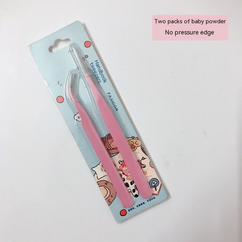 High Precision Stainless Steel Hand Account Tweezers Journal Stickers