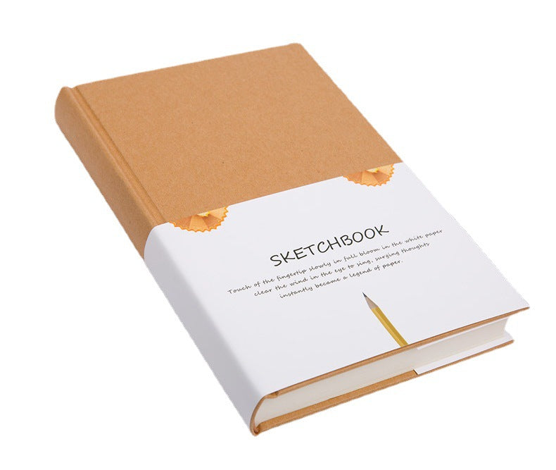 Hard Shell Blank Hardcover Cowhide Sketchbook Sketchbook Simple Notebook