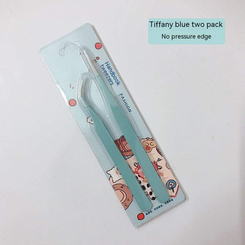 High Precision Stainless Steel Hand Account Tweezers Journal Stickers