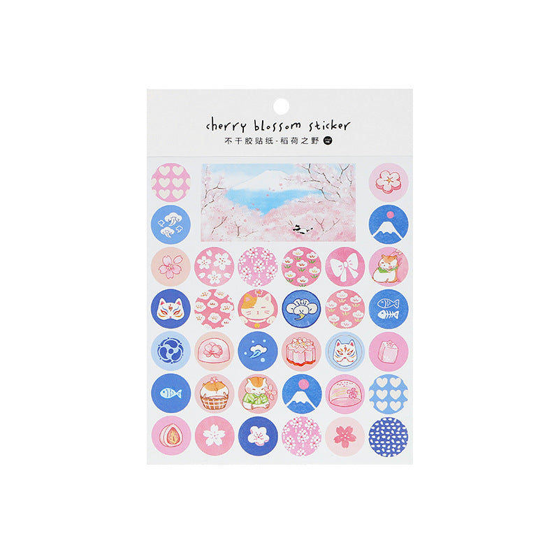 Decorative stickers of hand account journal