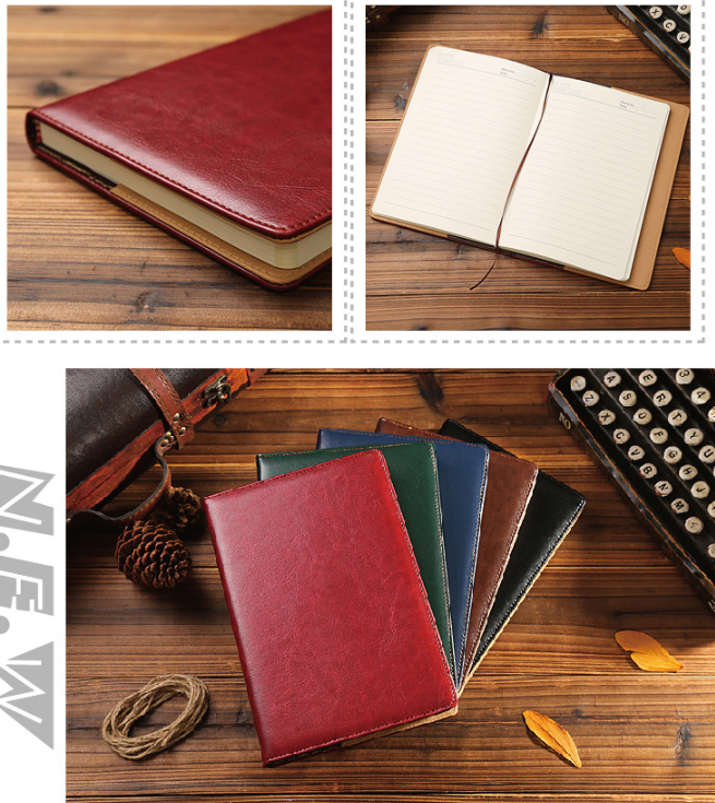 Paperback Notepad PUA5 Notebook Customized Faux Leather Book Custom Diary Book Record Book 25K