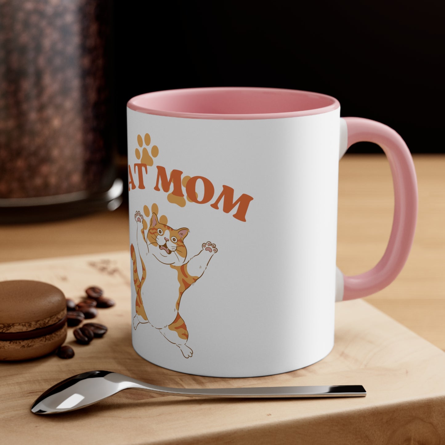 Cat Mom - Accent Coffee Mug, 11oz