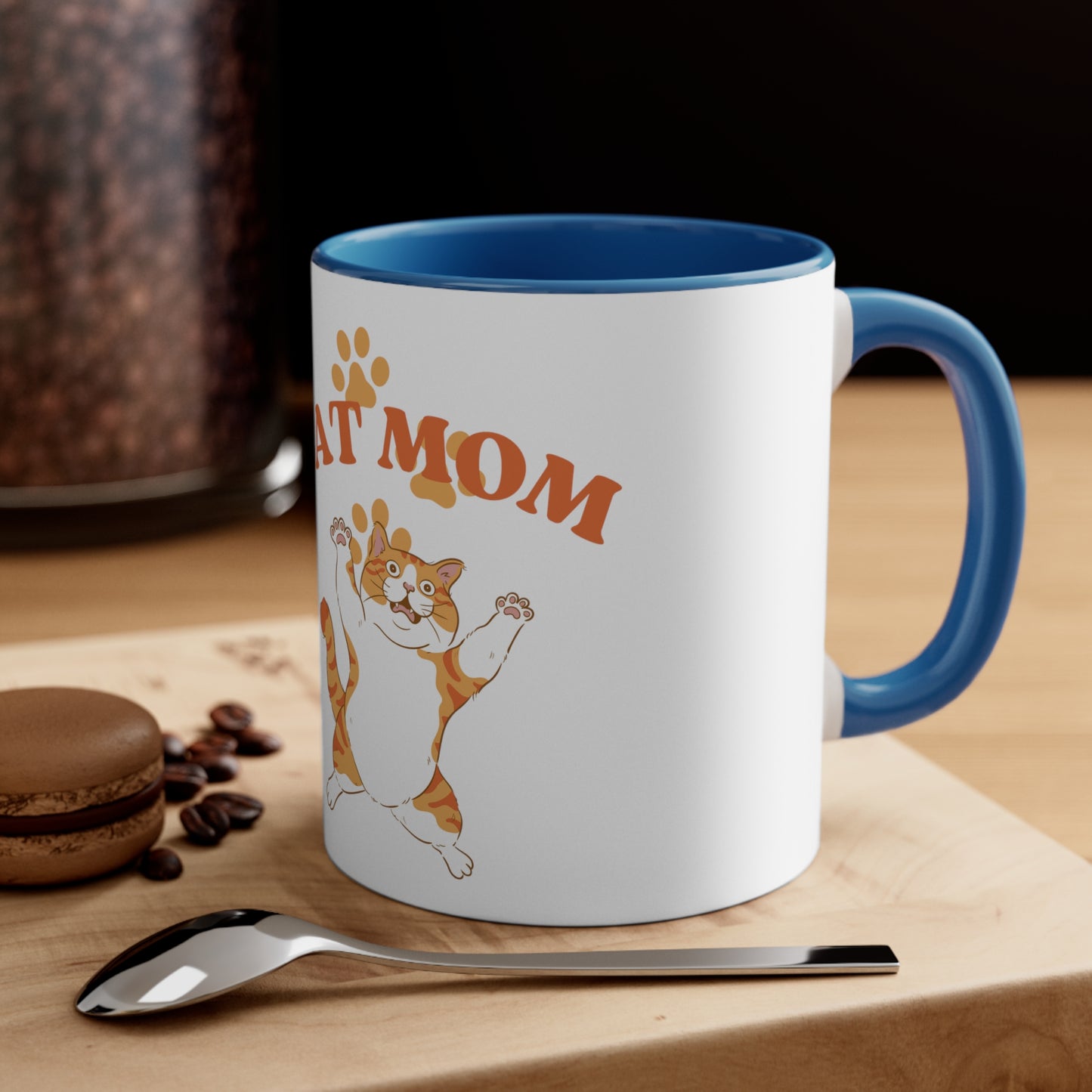 Cat Mom - Accent Coffee Mug, 11oz