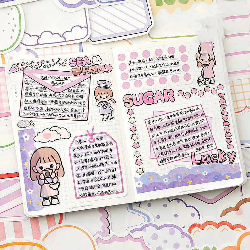 Cute Girl's Heart Account Plan Note Book