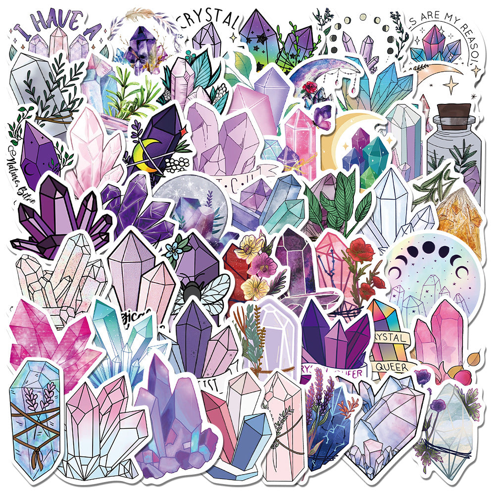 50 New Dreamy Crystal Graffiti Stickers