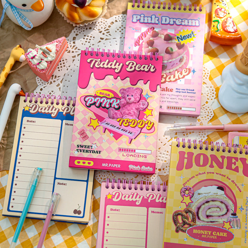 Dessert Vending Machine Series Cute Cartoon Bear Journal Book