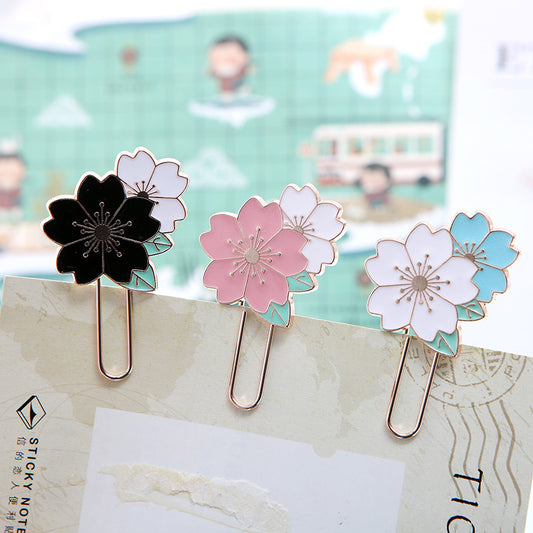 Little Flower Book Holder Multicolor Cartoon Children Bookmarks