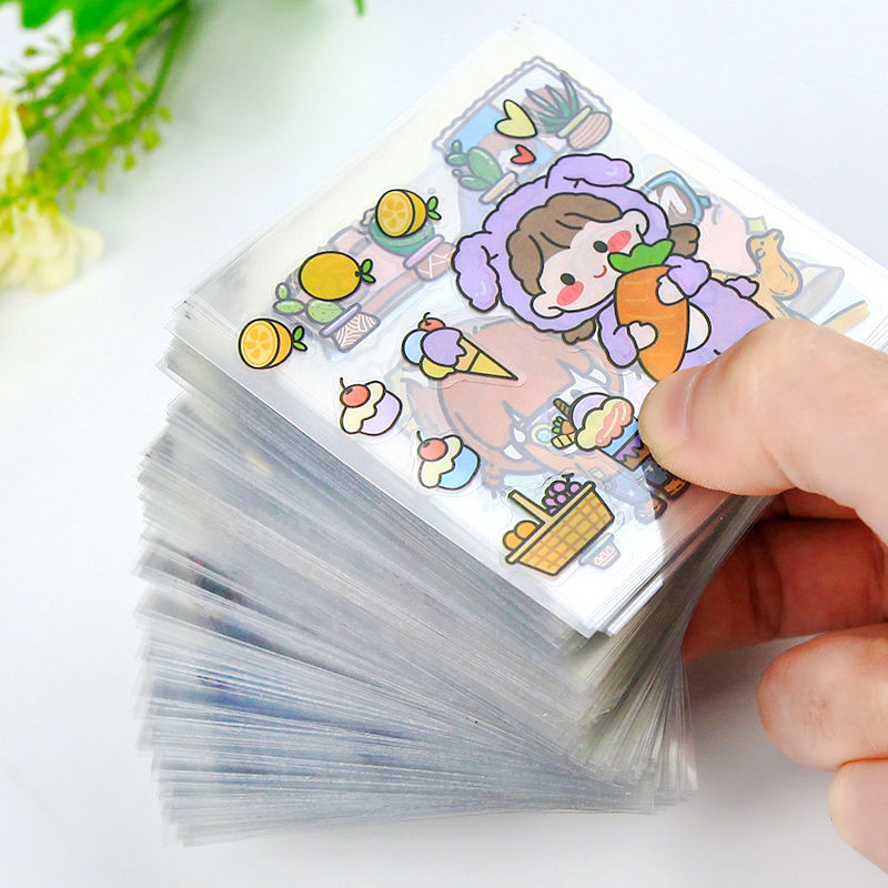 100 Non-duplicate PET Journal Stickers