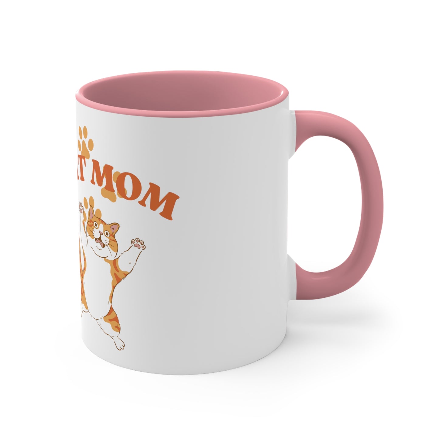 Cat Mom - Accent Coffee Mug, 11oz