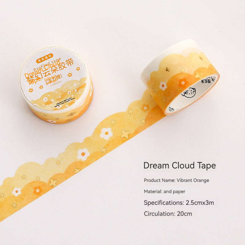 Fantasy Cloud Series Journal Tape Film Cute Cartoon Teenage Girl Tape Washi Stickers