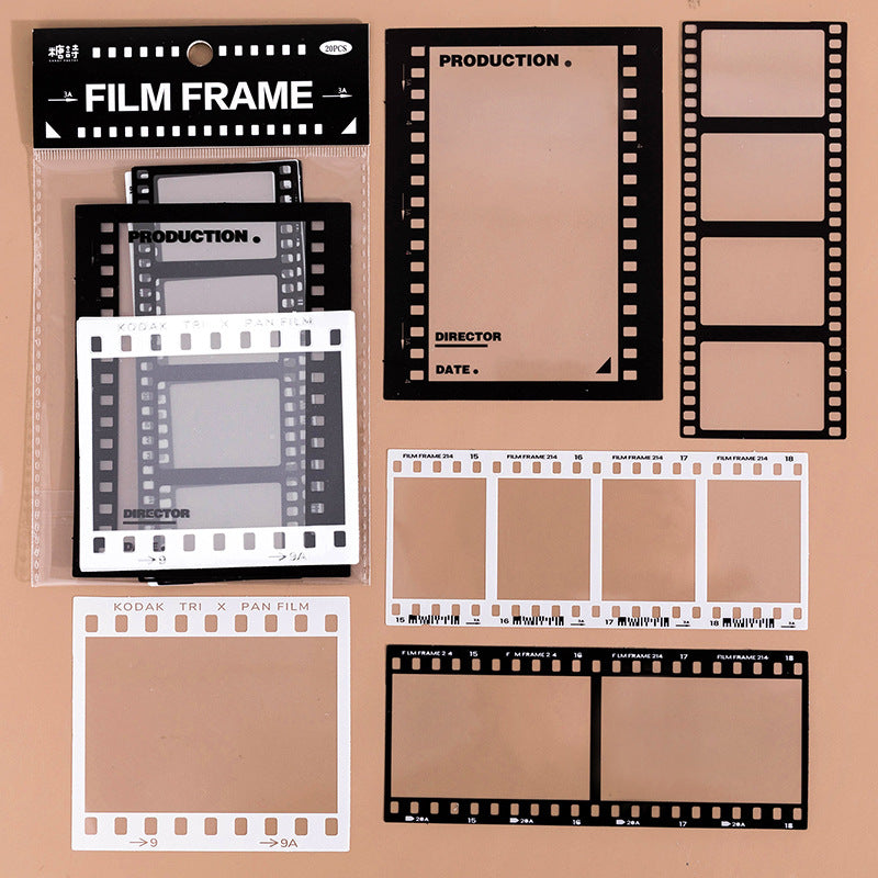 Retro Film Journal Decorative Source Material Base Stickers