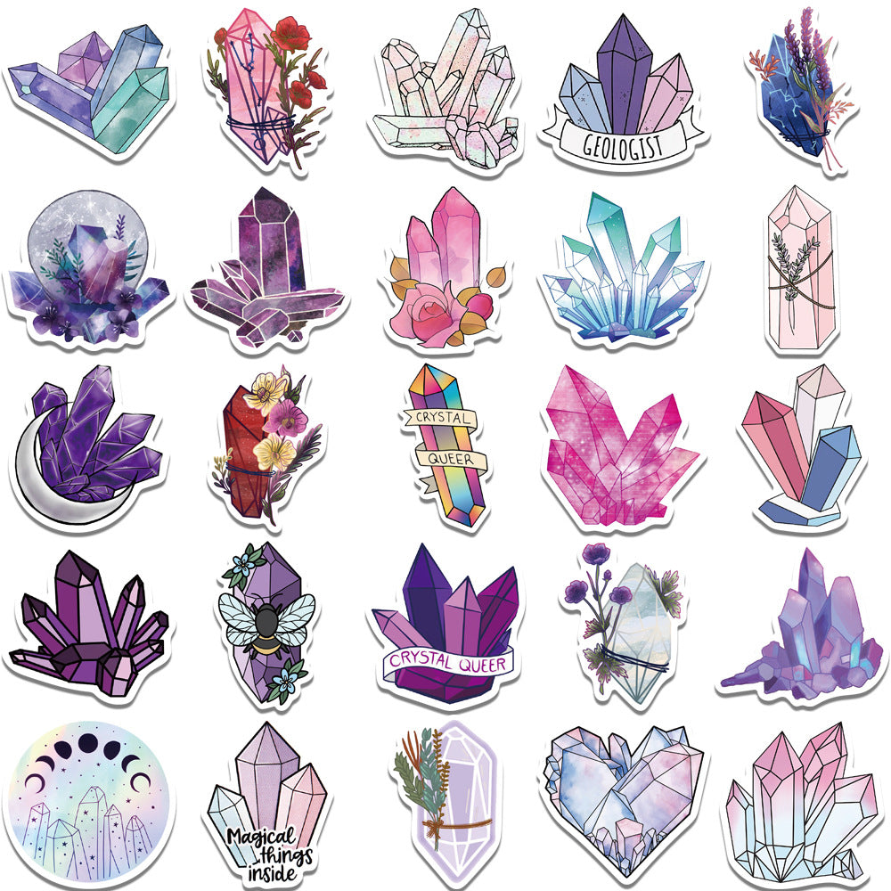 50 New Dreamy Crystal Graffiti Stickers