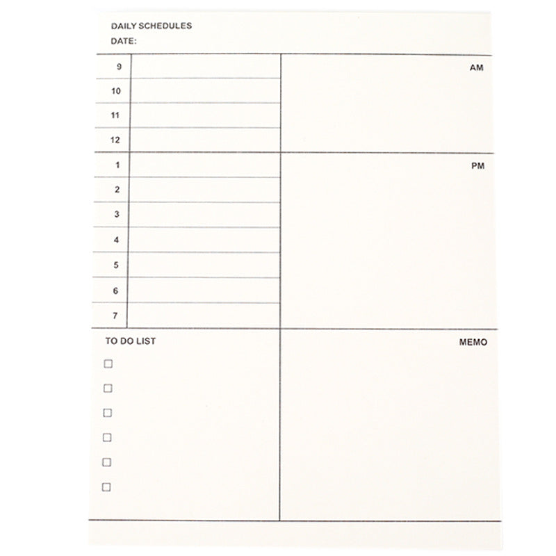 This Month's Planning Week Planning Memo Book