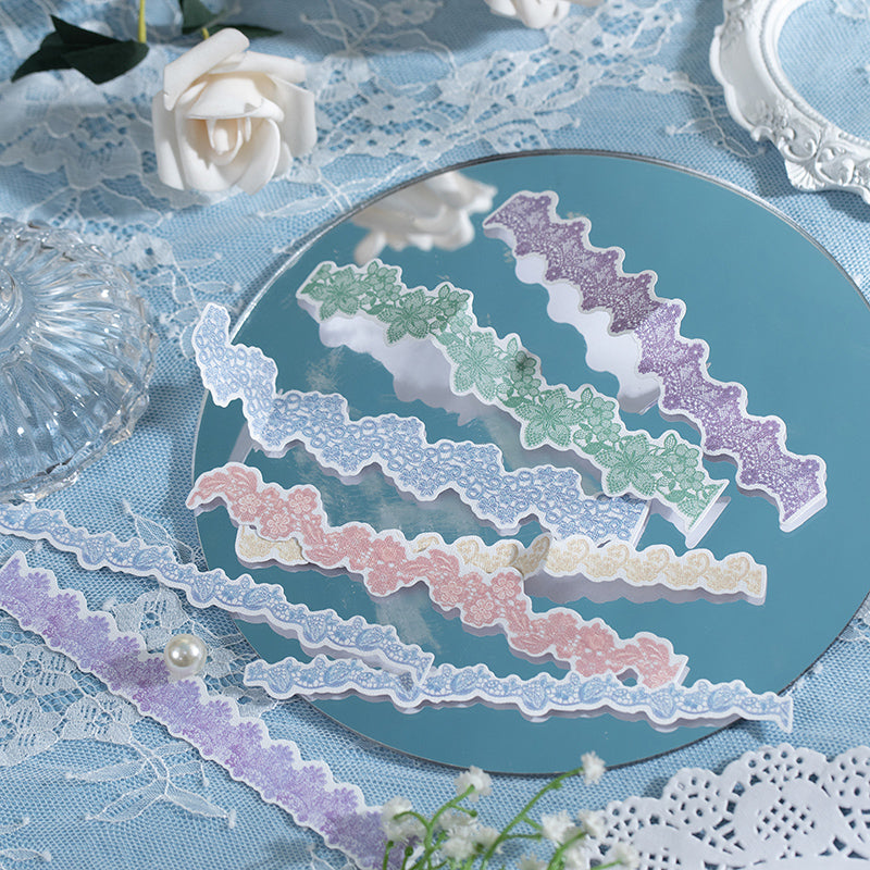 Lace Stickers DIY Scrapbooking Adhesive Collage Junk Journal