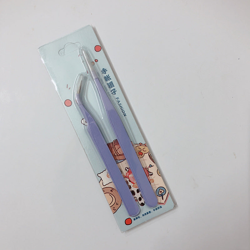 High Precision Stainless Steel Hand Account Tweezers Journal Stickers