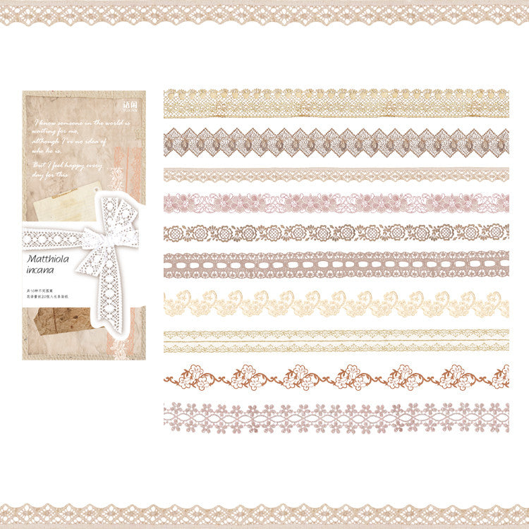 Lace Stickers DIY Scrapbooking Adhesive Collage Junk Journal