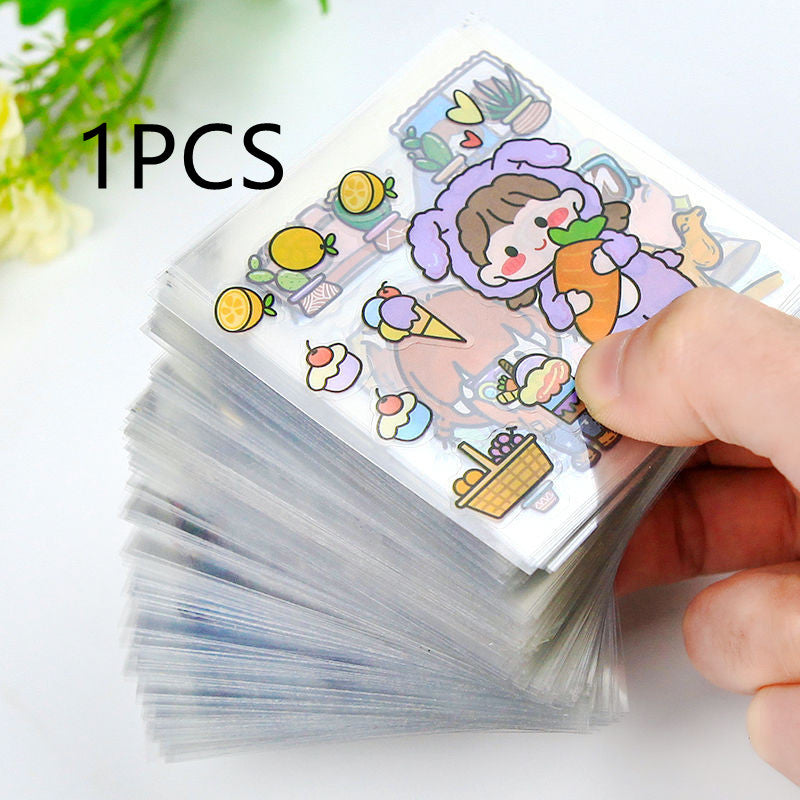 100 Non-duplicate PET Journal Stickers