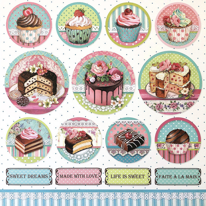 Delicious Dessert Retro Journal Decoration Stickers