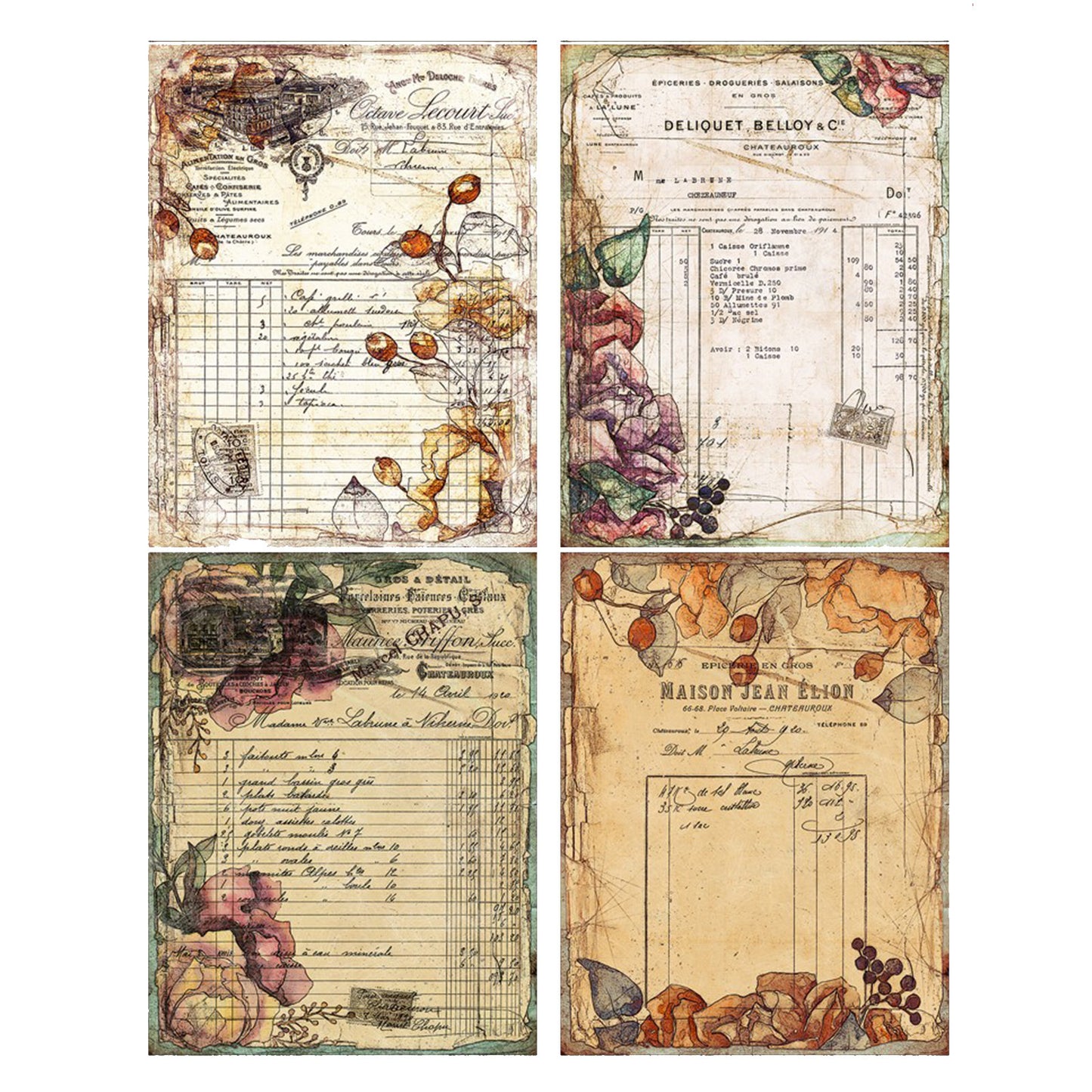 Retro Style Base Material Journal Stickers