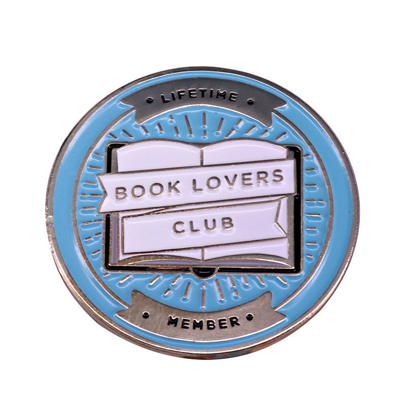 Book Club Interesting Badge Brooch For Readers