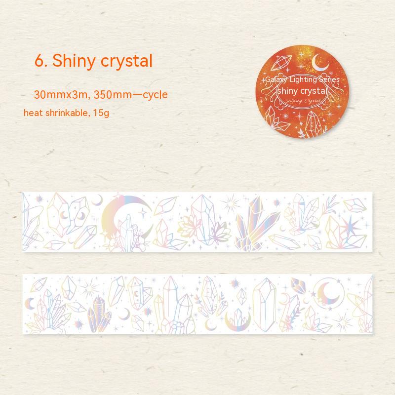 Flash Laser DIY Journal Decorative Source Material Loop Stickers