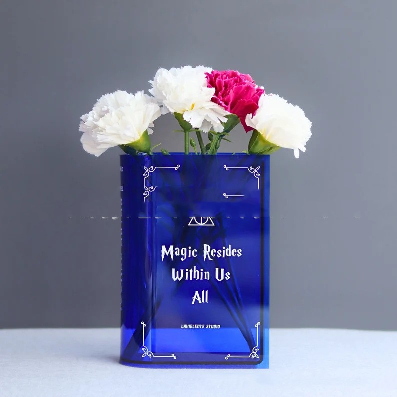 Book cover vase for book lovers